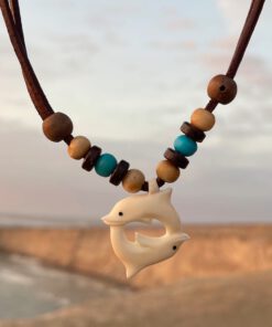 Collar Surfista Cuero Delfin