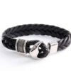 Pulsera Ancla Cuero Ancho