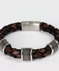 Pulsera Cuero 10mm Hombre