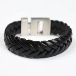 Pulsera Ancha de Cuero Para damas y caballeros