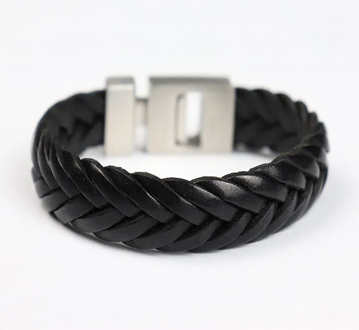 Pulsera Ancha de Cuero Para damas y caballeros