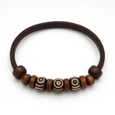 Pulsera de Cuero Surfista Unisex - echos para los amantes al Surf.